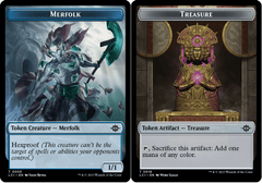 Merfolk (0005) // Treasure (0018) Double-Sided Token - Foil